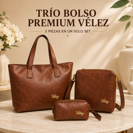 👜Solo Hoy:✨Trío Bolso Premium Vélez 👜 ¡Paga 1 y Lleva 3! + Regalo Especial 🎁