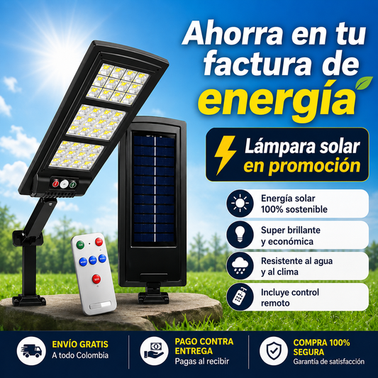 🔥 AHORRA HASTA 72% DE ENERGÍA - SUNLIGHT - Foco Mini Solar Para Exteriores