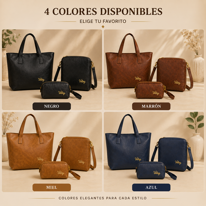 👜Solo Hoy:✨Trío Bolso Premium Vélez 👜 ¡Paga 1 y Lleva 3! + Regalo Especial 🎁