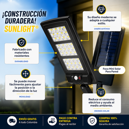 🔥 AHORRA HASTA 72% DE ENERGÍA - SUNLIGHT - Foco Mini Solar Para Exteriores